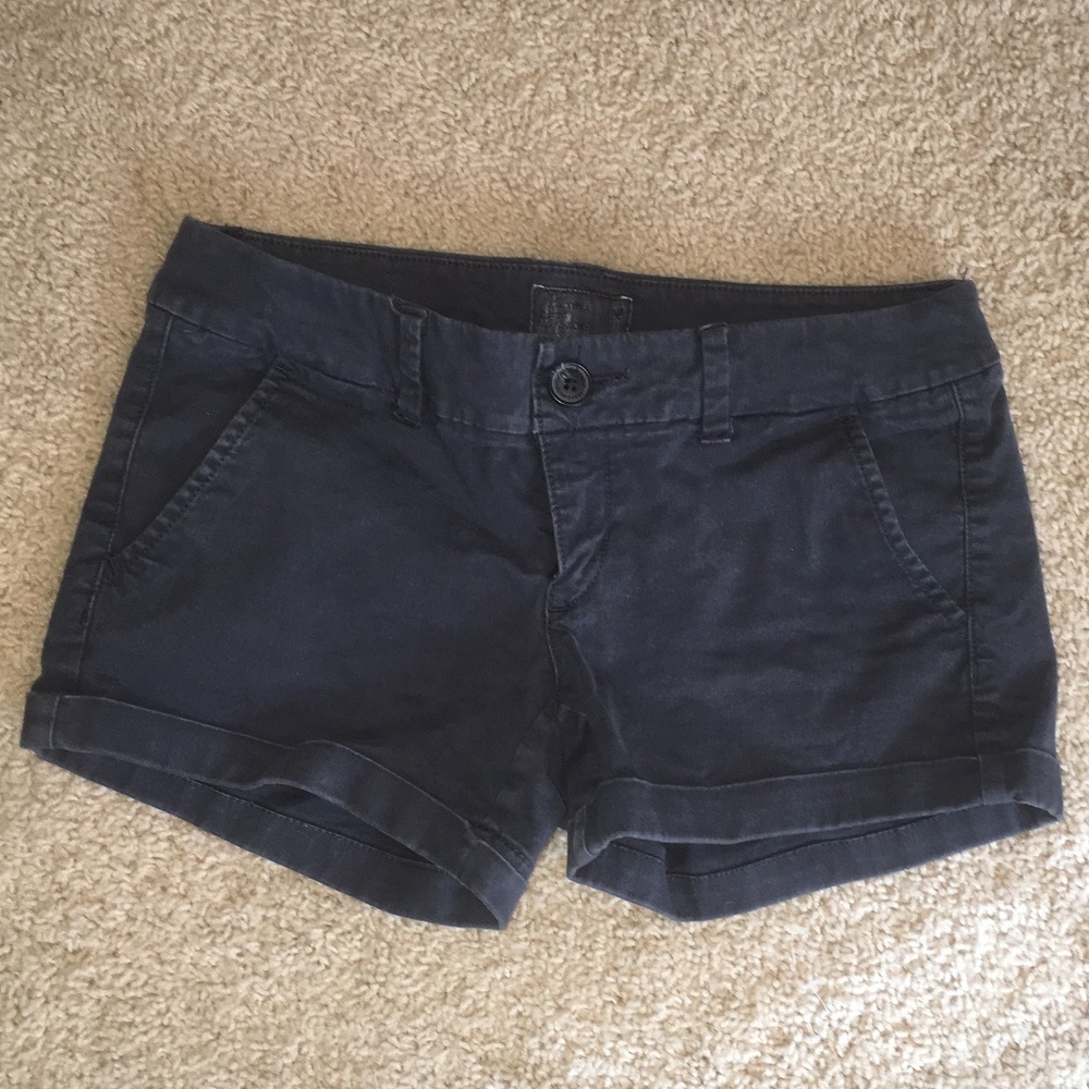 American Eagle Navy Stretch Shorts